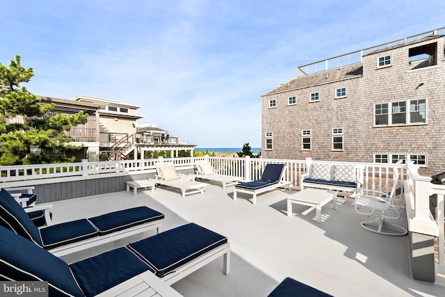 1039 Long Beach Blvd, Long Beach Township, NJ 08008 - view of patio featuring a water view