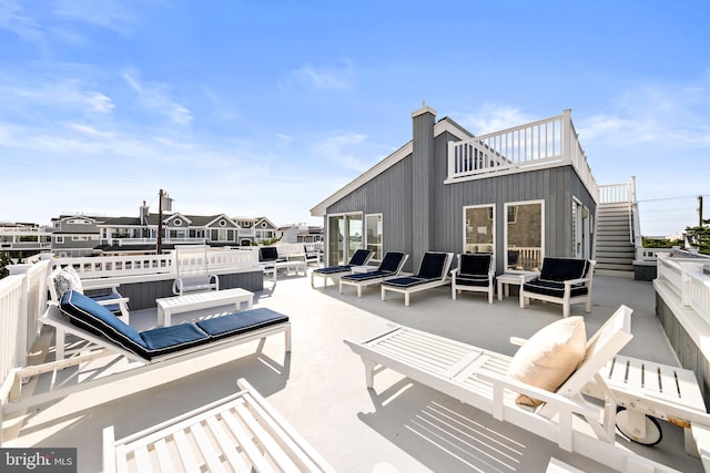 1039 Long Beach Blvd, Long Beach Township, NJ 08008 - view of patio / terrace with a balcony