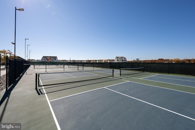 view of sport court