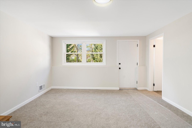 view of carpeted empty room