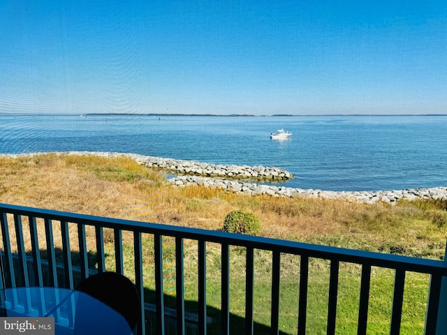 view of water feature