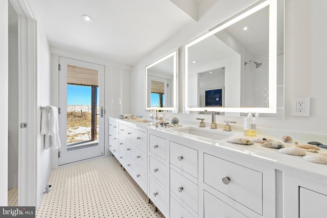 bathroom featuring vanity