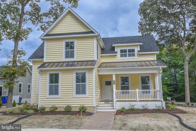 view of front of home featuring a porch