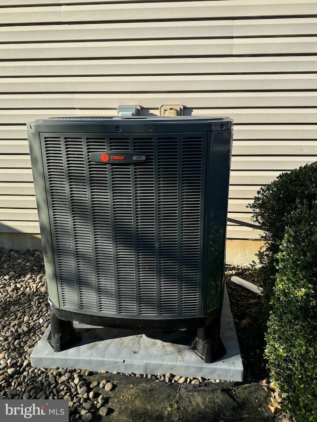 exterior details with central AC unit