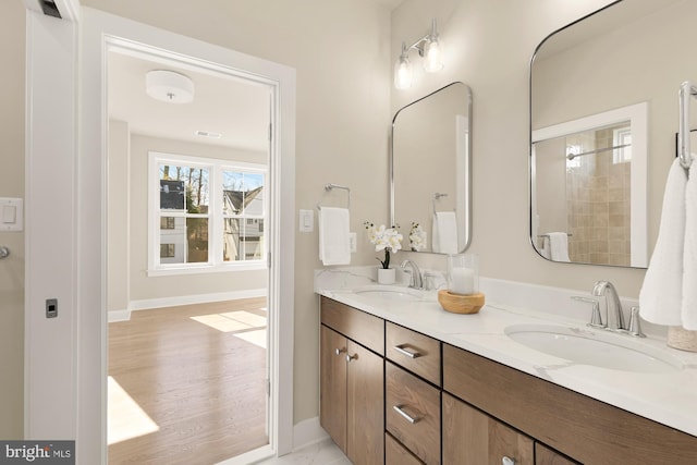 bathroom featuring vanity