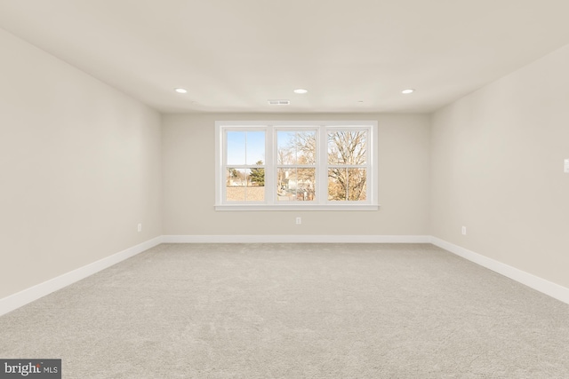 view of carpeted empty room