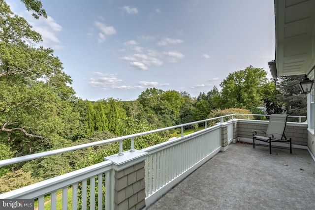 view of balcony