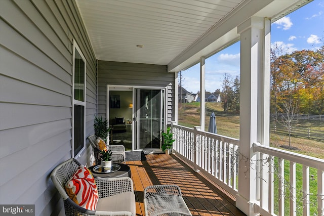 exterior space featuring a porch