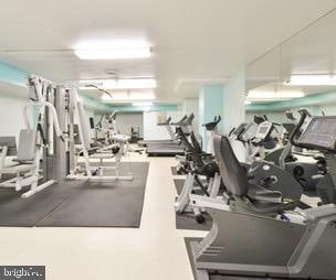 view of exercise room