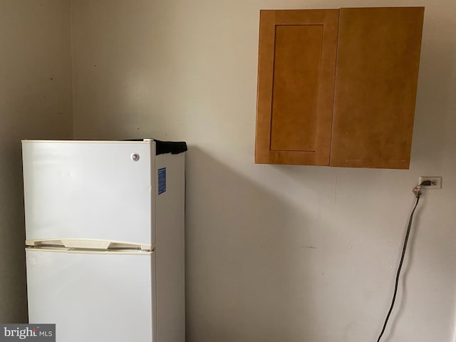 interior details with white fridge