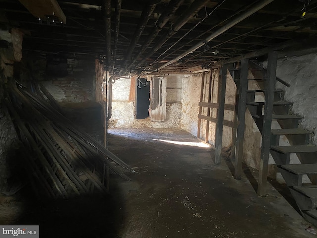 view of basement