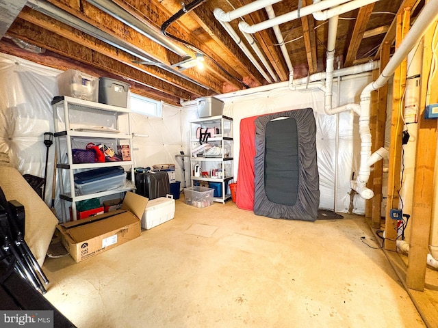 view of basement