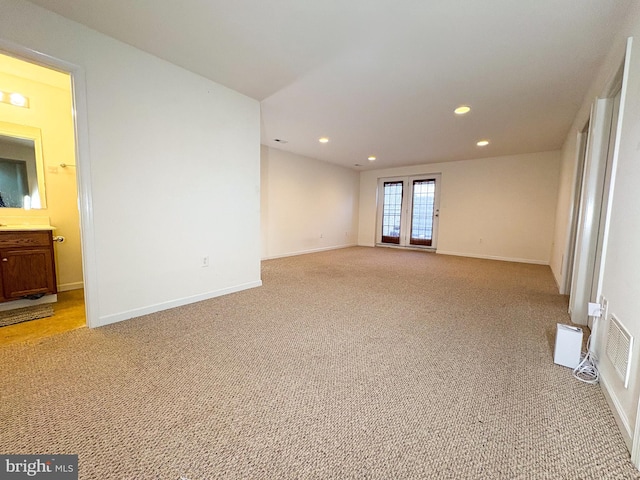 view of carpeted empty room