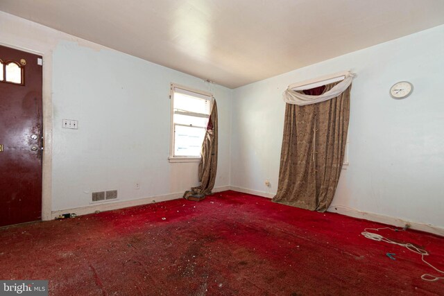 view of carpeted empty room