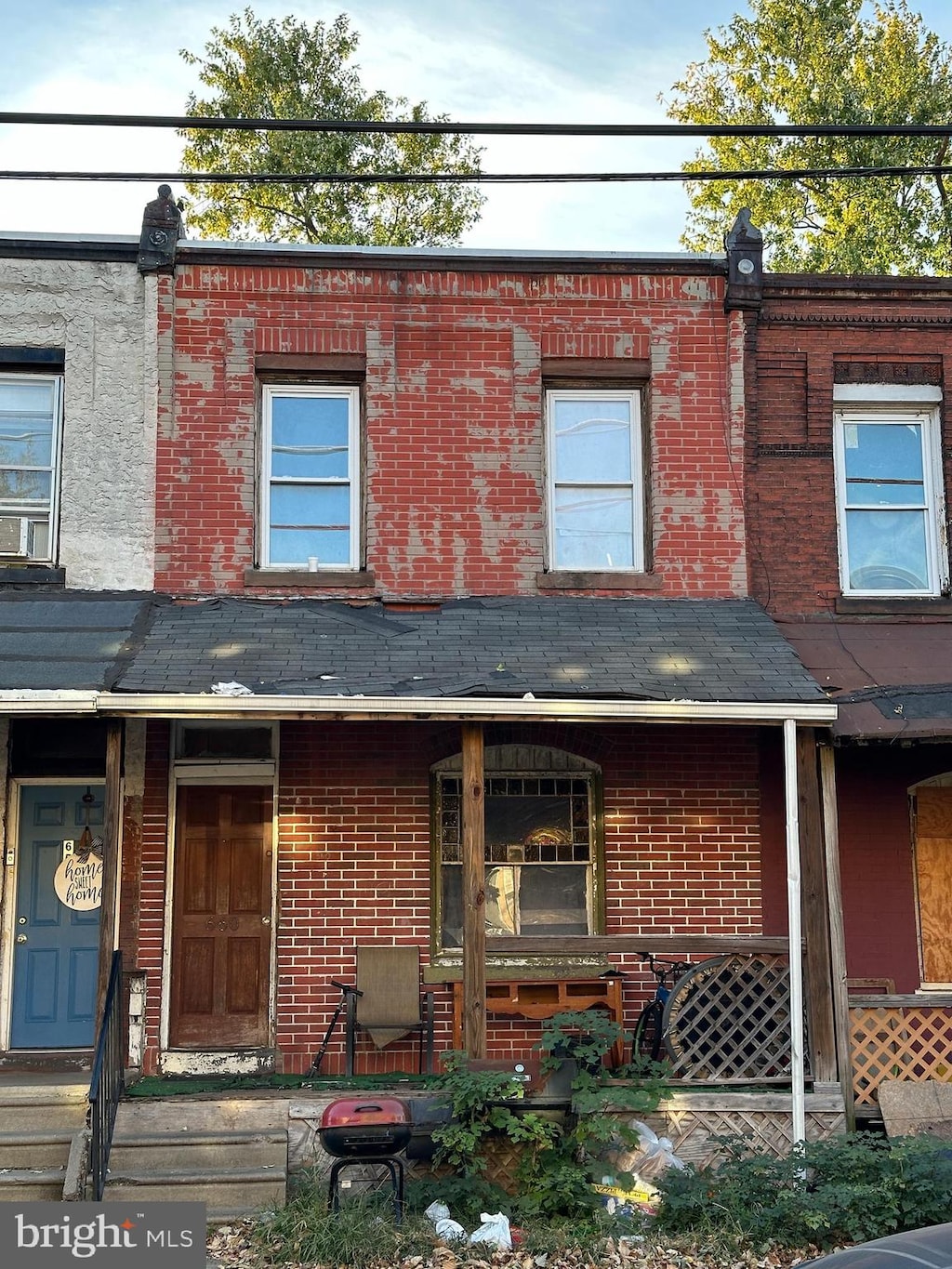 view of property with a porch