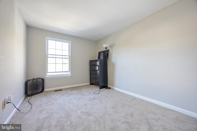 interior space with light colored carpet