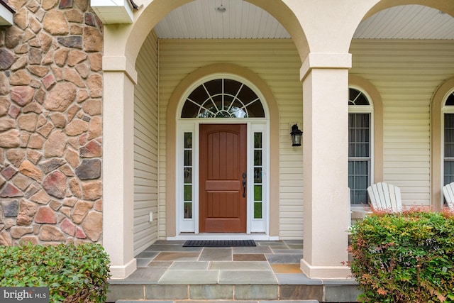 view of entrance to property