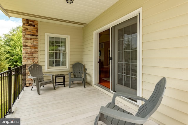 428 Pinnacle Dr, Swanton, MD 21561 - view of wooden terrace