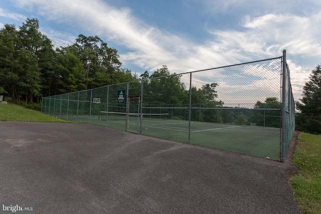 view of tennis court