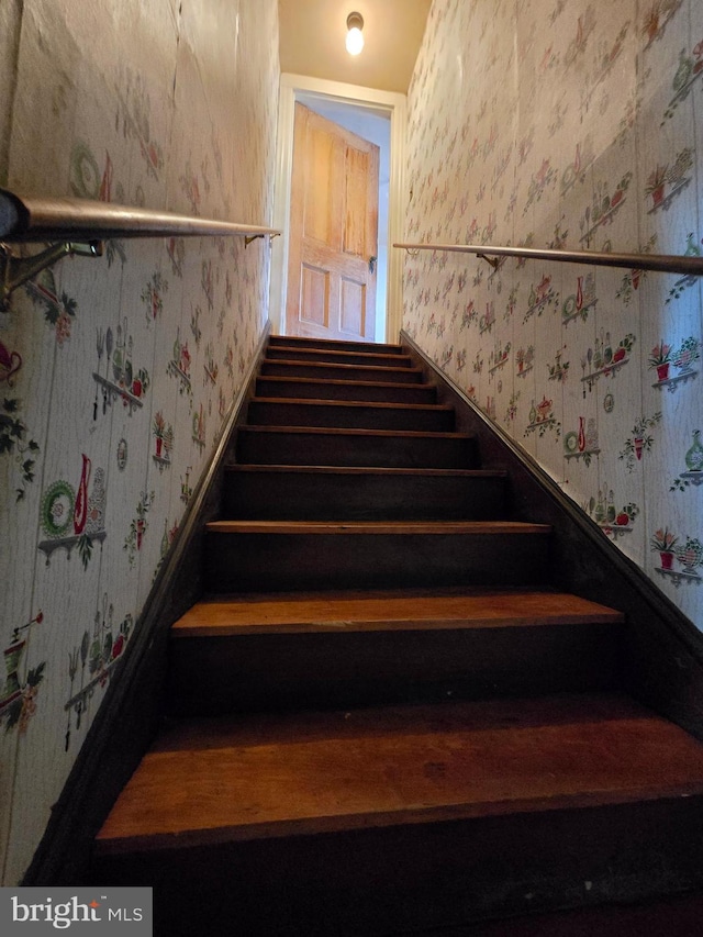 view of stairway