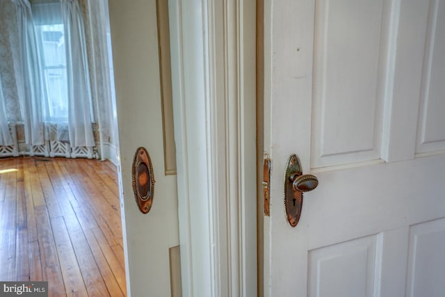 interior details featuring wood-type flooring