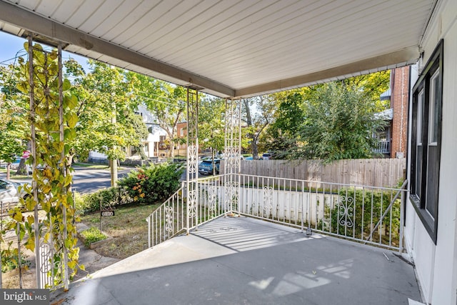 view of patio / terrace with a porch