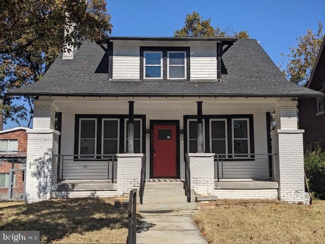 bungalow-style house featuring a porch