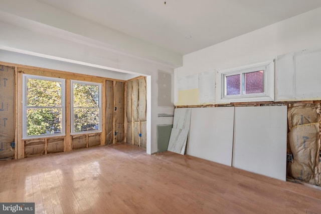 miscellaneous room with hardwood / wood-style floors