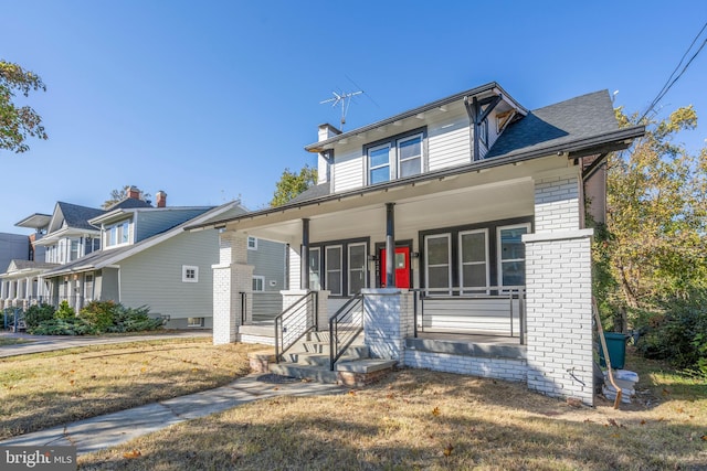 view of front of home featuring a porch