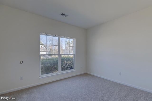 view of carpeted empty room