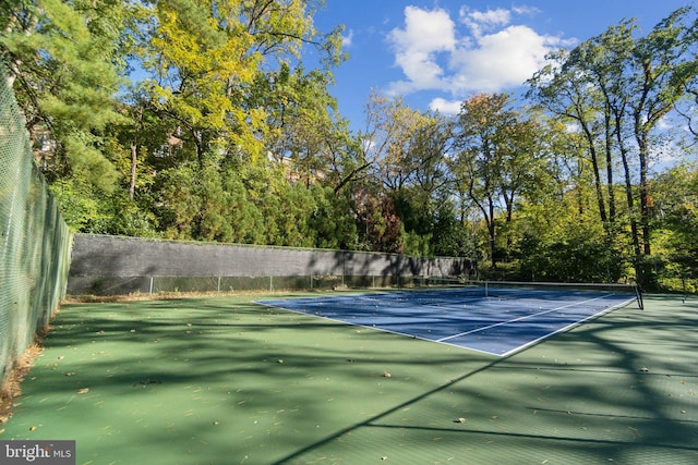 view of tennis court