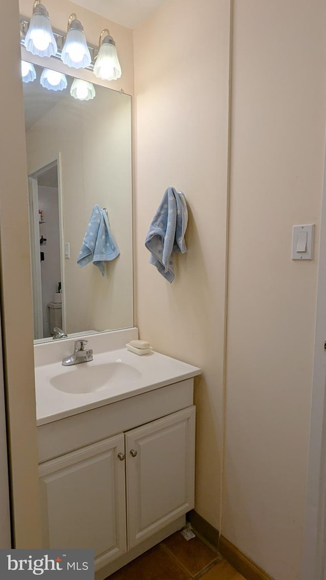 bathroom with vanity