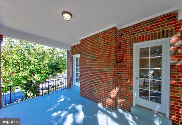 view of patio / terrace with a porch