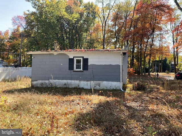 view of home's exterior