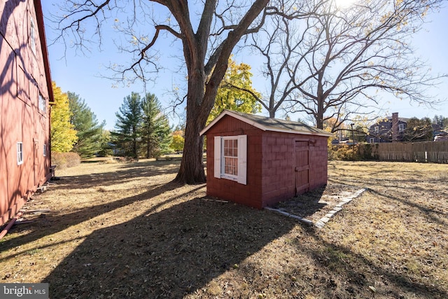 view of outdoor structure