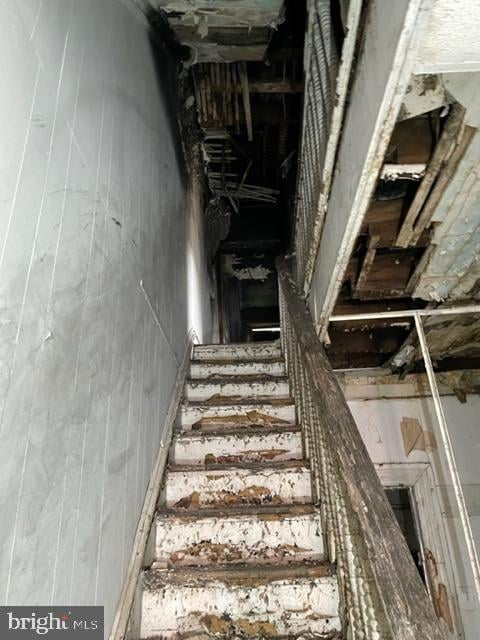 view of stairway