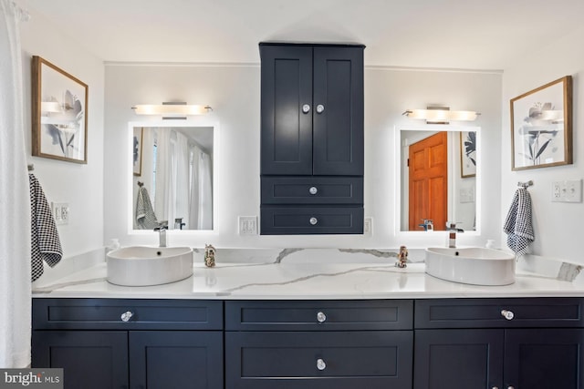 bathroom with vanity