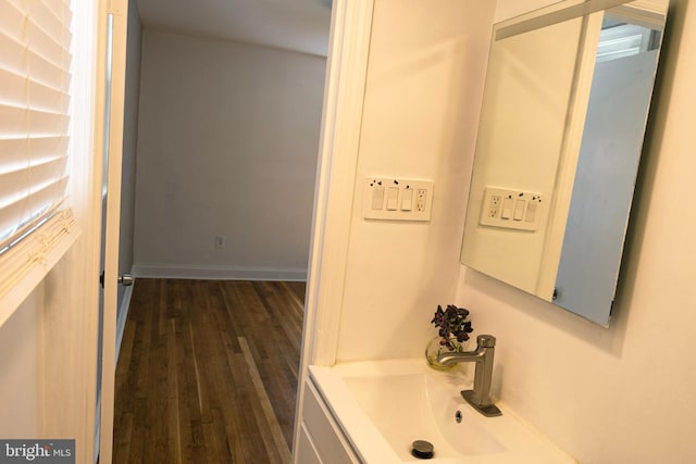 12507 Greenly St, Silver Spring, MD 20906 - bathroom featuring wood finished floors and vanity