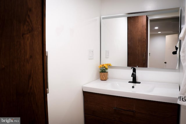 12507 Greenly St, Silver Spring, MD 20906 - bathroom with vanity and recessed lighting