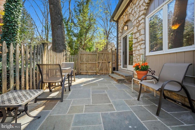 4619 Langdrum Ln, Chevy Chase, MD 20815 - view of patio / terrace with fence and a gate