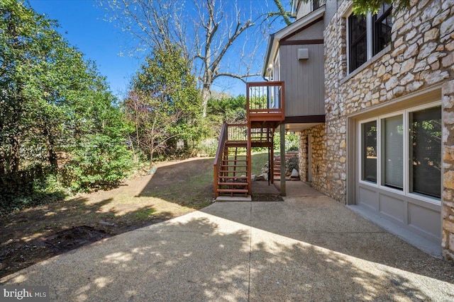 4619 Langdrum Ln, Chevy Chase, MD 20815 - view of patio / terrace with stairway