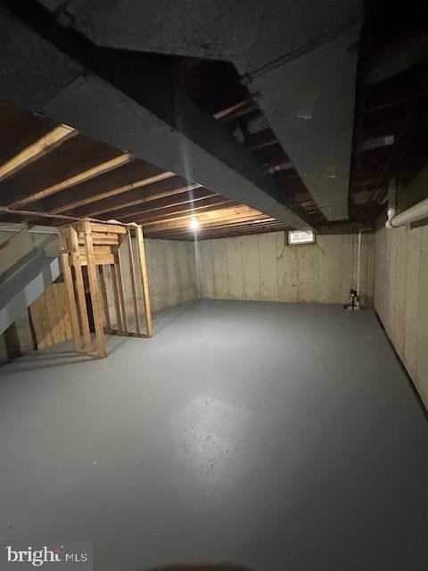 view of basement