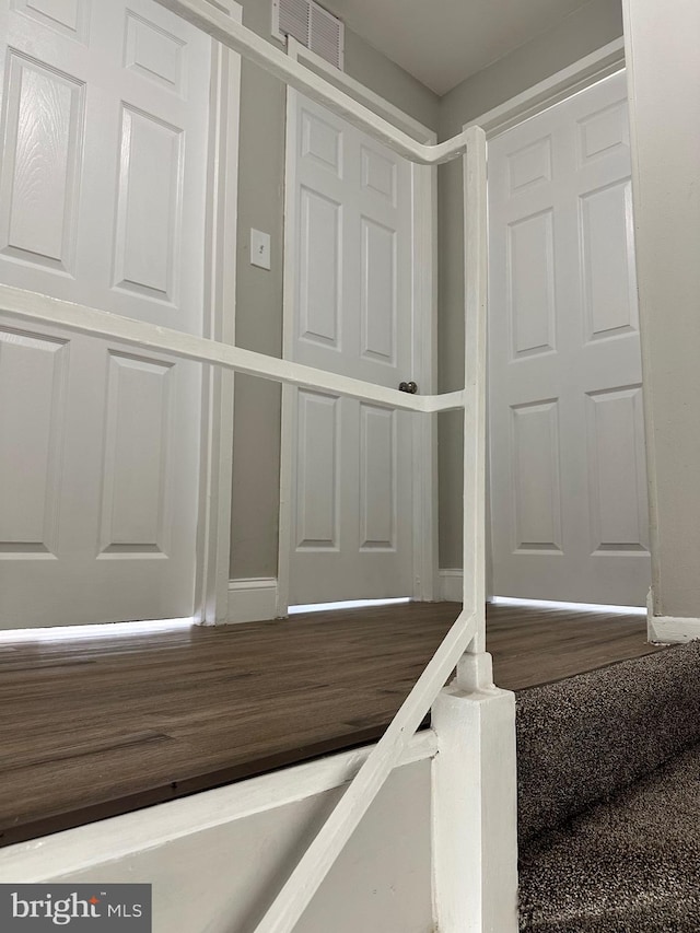 interior space with wood-type flooring