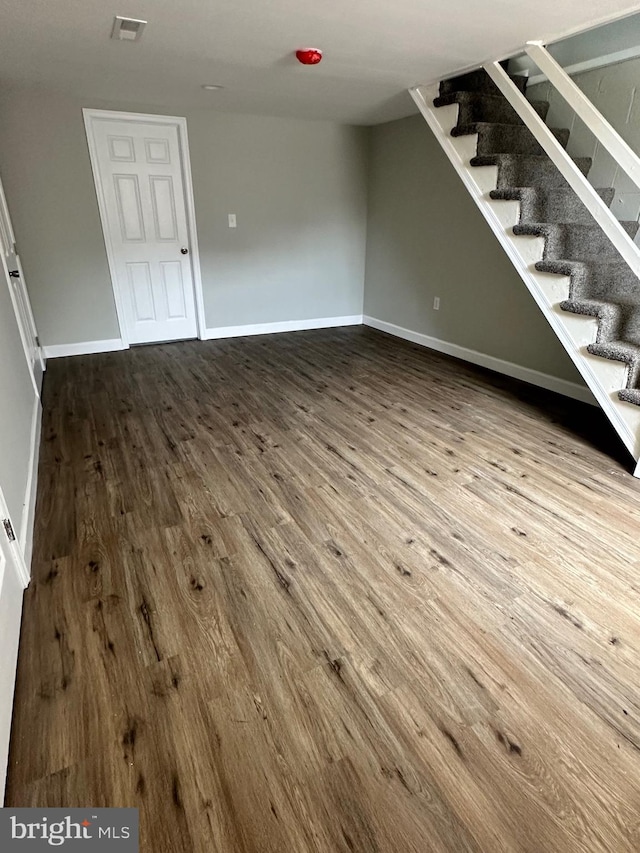 interior space featuring hardwood / wood-style floors