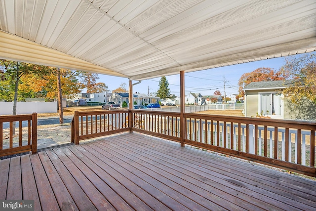 view of wooden terrace