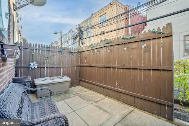 view of patio / terrace with fence