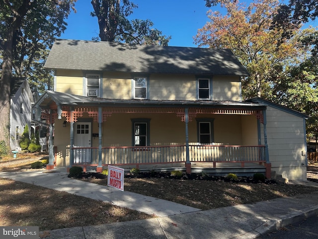 view of front facade with covered porch