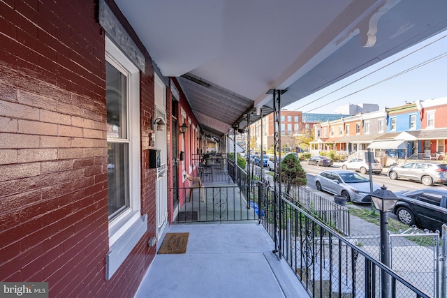 balcony with covered porch