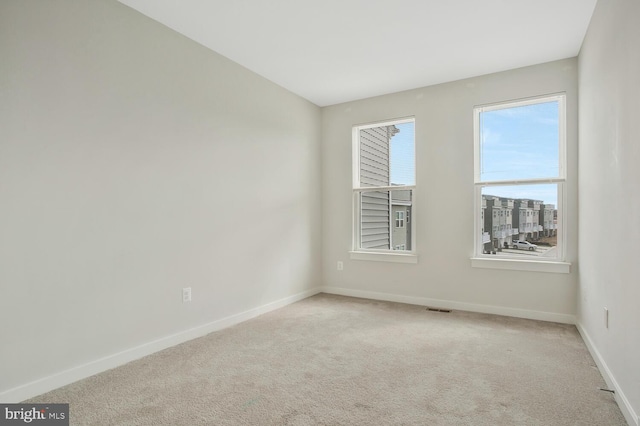 view of carpeted empty room