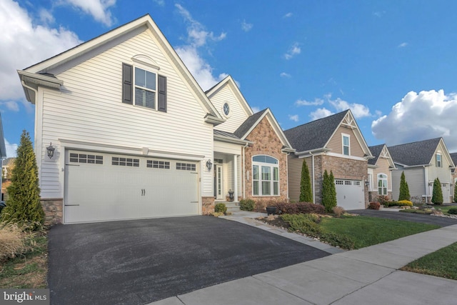 view of property featuring a garage